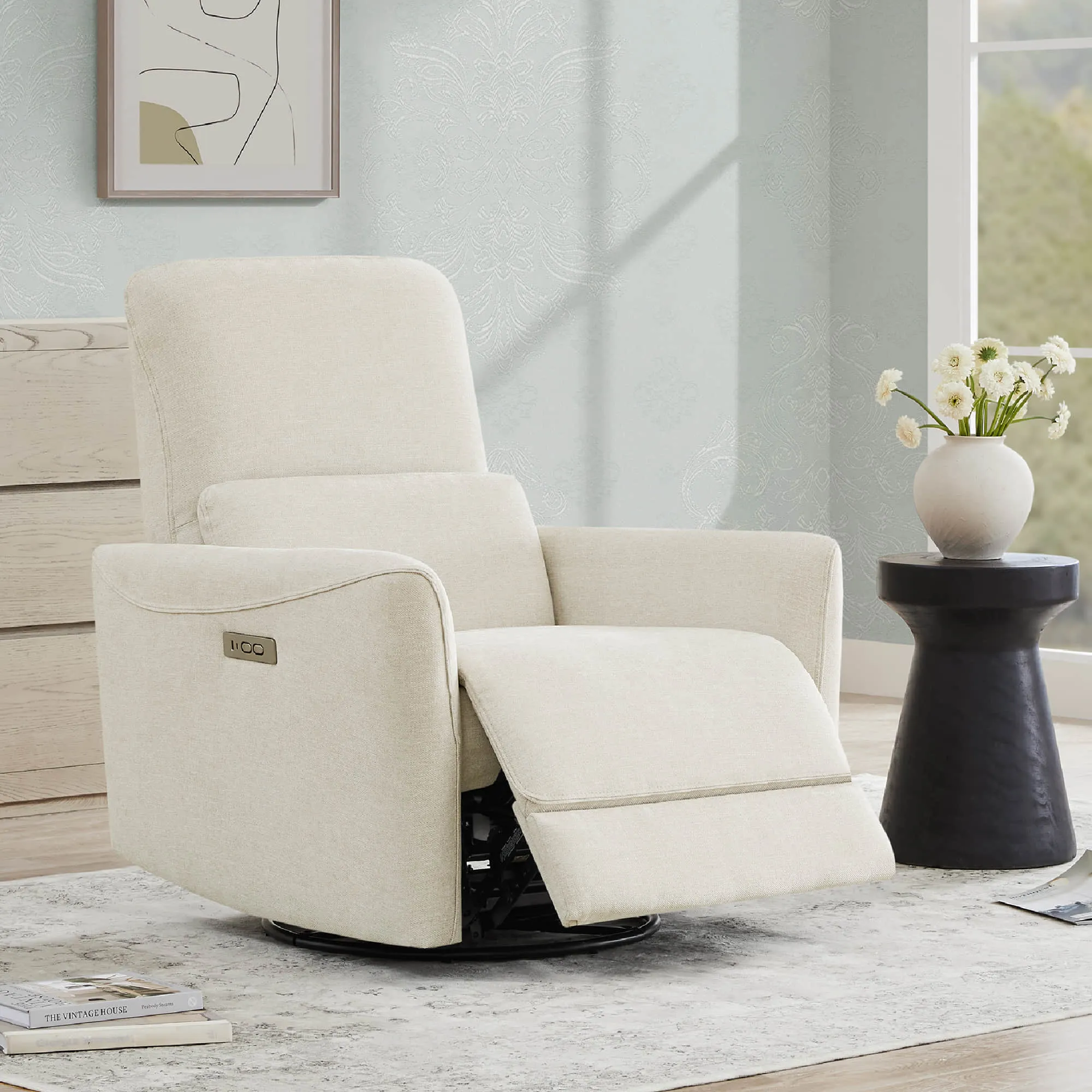 Tracee Modern Power Swivel Glider Recliner