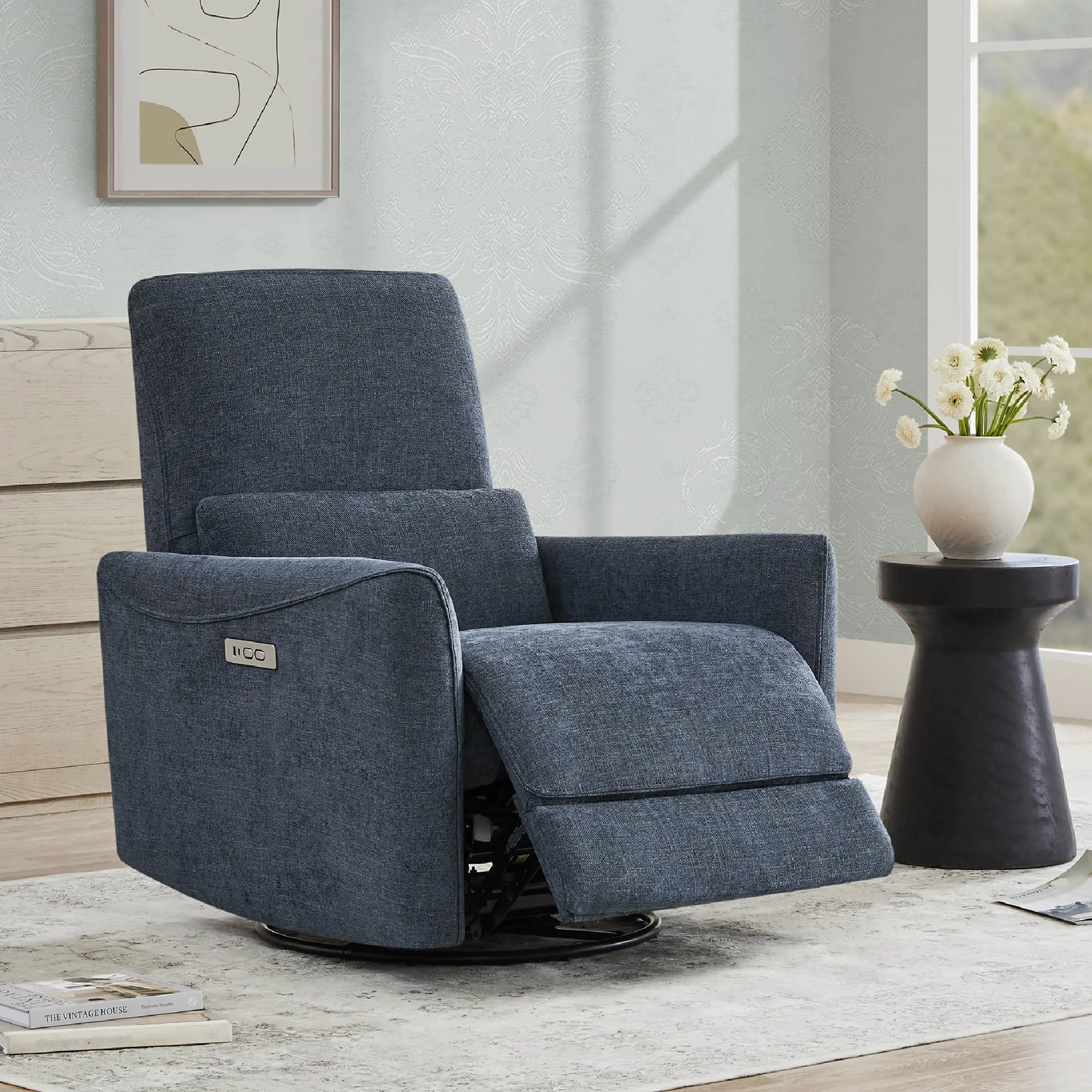 Tracee Modern Power Swivel Glider Recliner