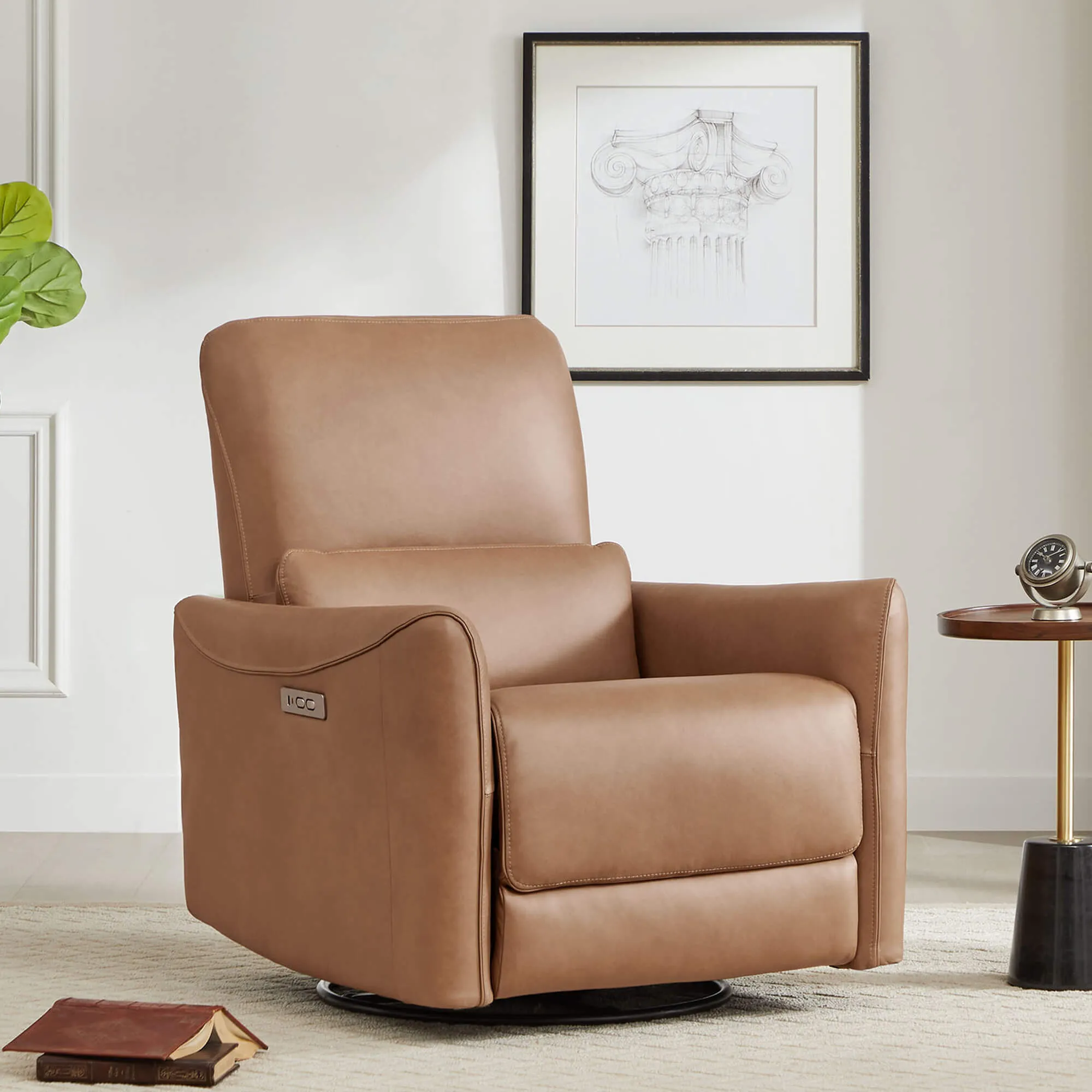 Tracee Modern Power Swivel Glider Recliner