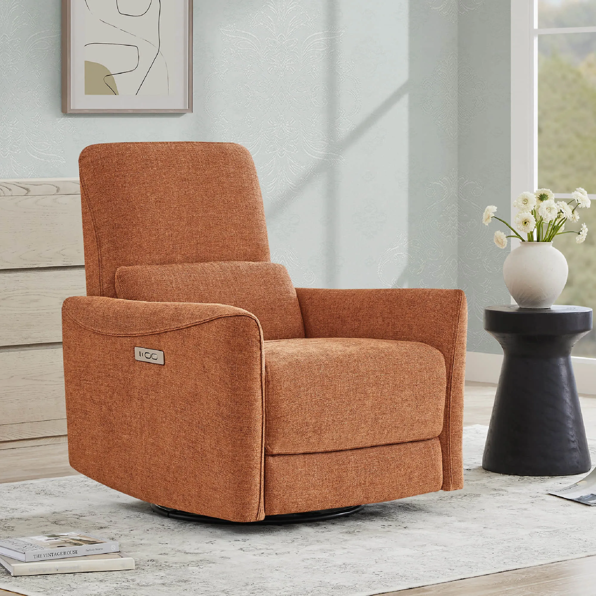 Tracee Modern Power Swivel Glider Recliner