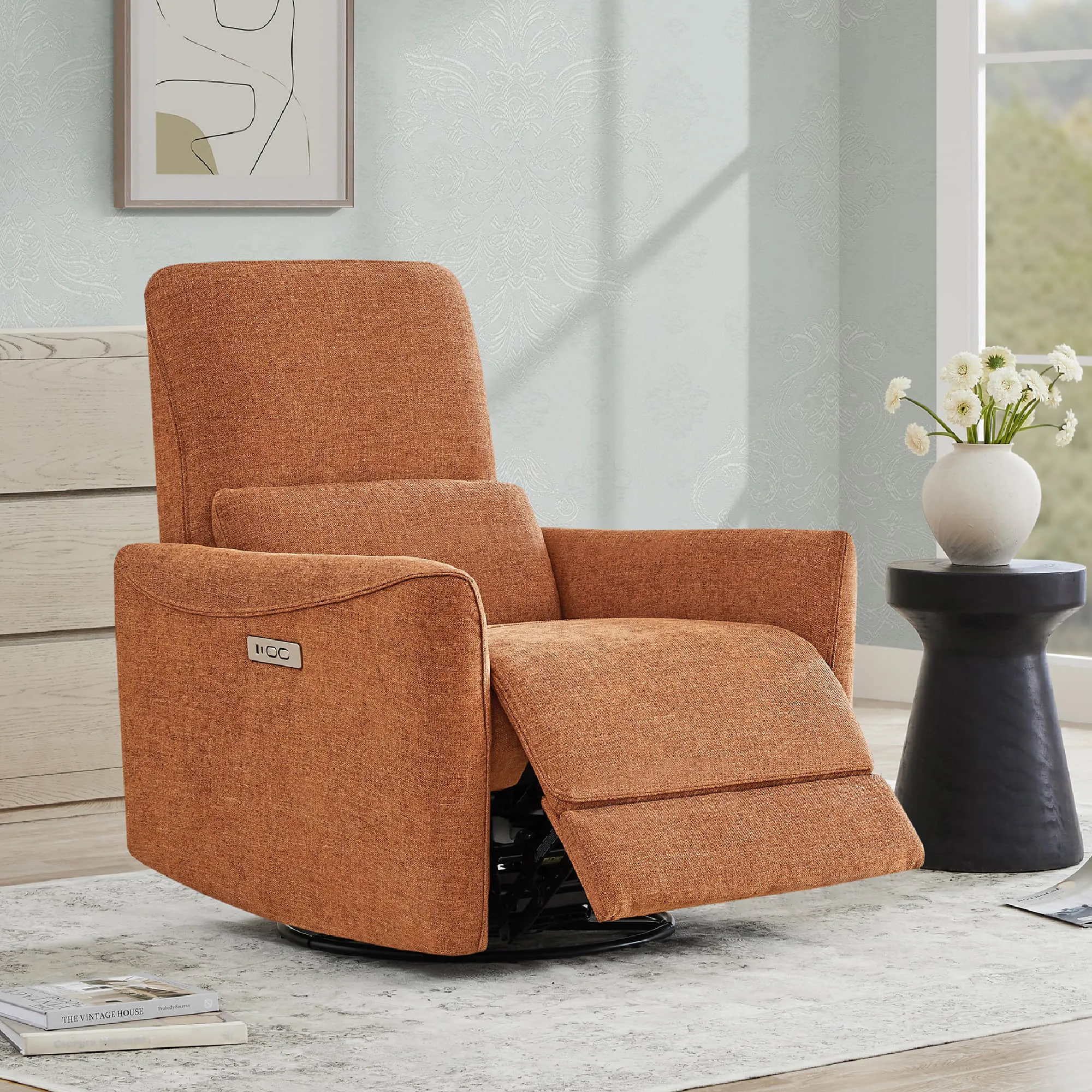 Tracee Modern Power Swivel Glider Recliner