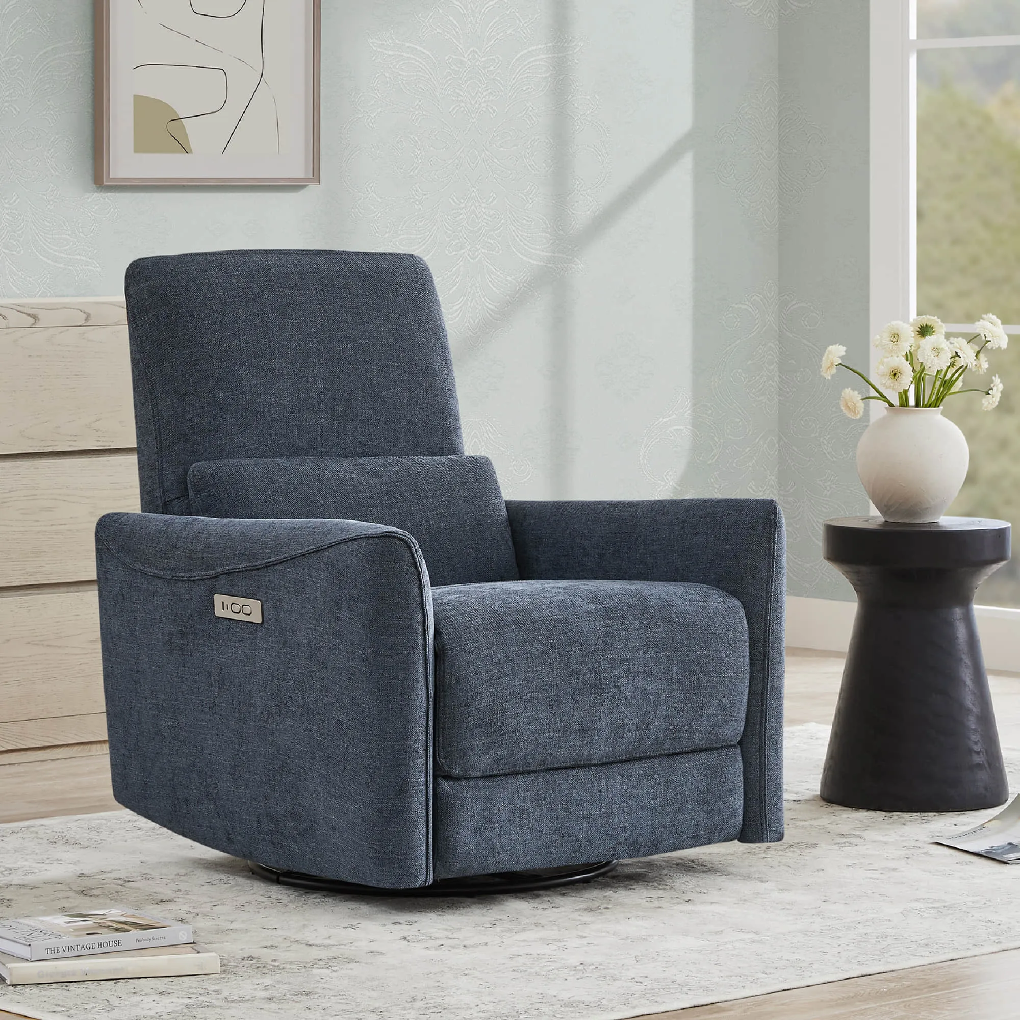 Tracee Modern Power Swivel Glider Recliner