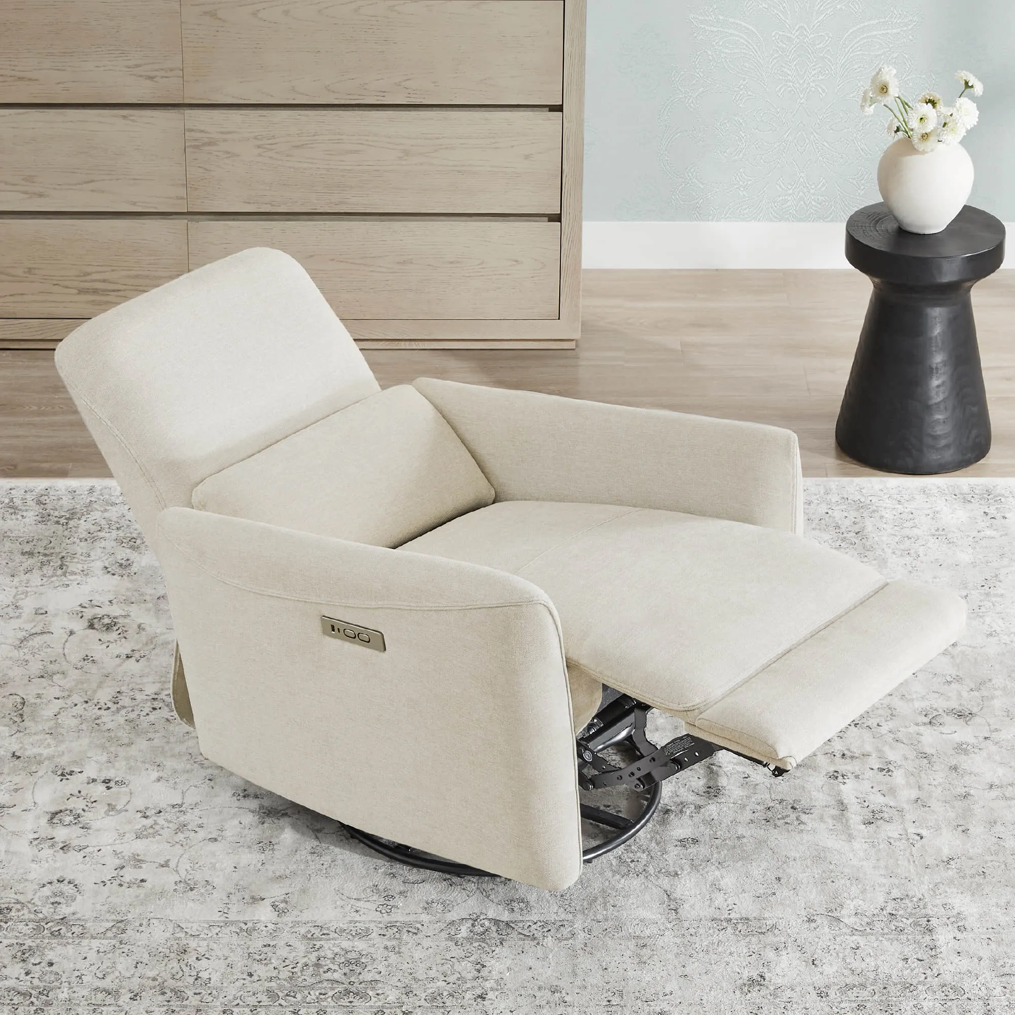 Tracee Modern Power Swivel Glider Recliner