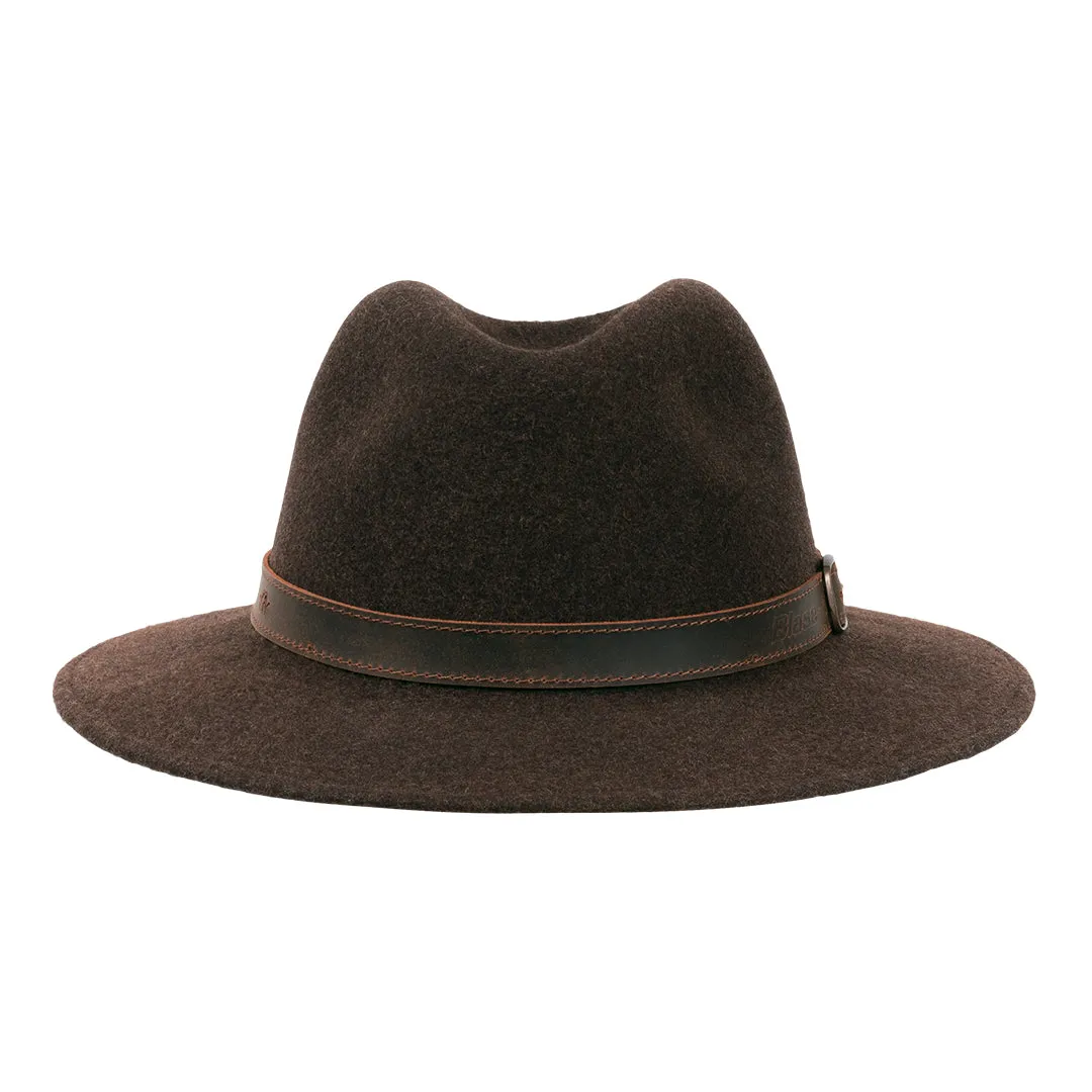 Traveller Hat - Dark Brown Mottled by Blaser