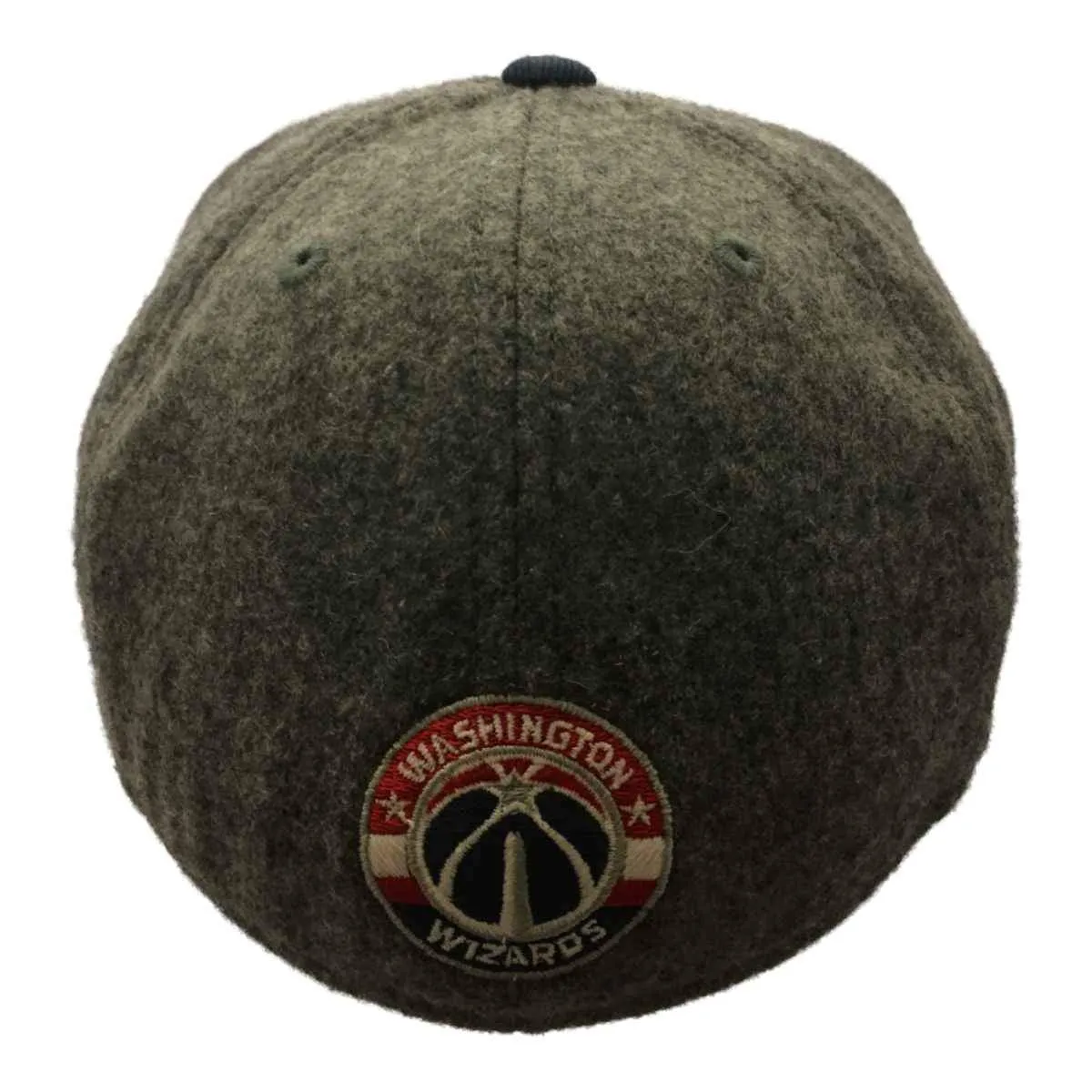 Washington Wizards Adidas FitMax 70 Gray Retro Fitted Flat Bill Hat Cap (S/M)