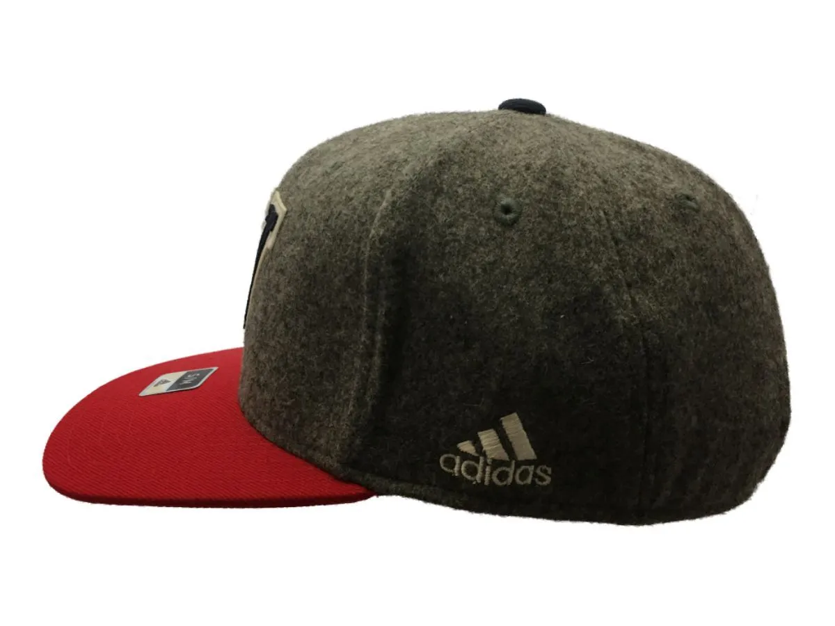 Washington Wizards Adidas FitMax 70 Gray Retro Fitted Flat Bill Hat Cap (S/M)