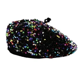 Y2K Sequin Beret Hat