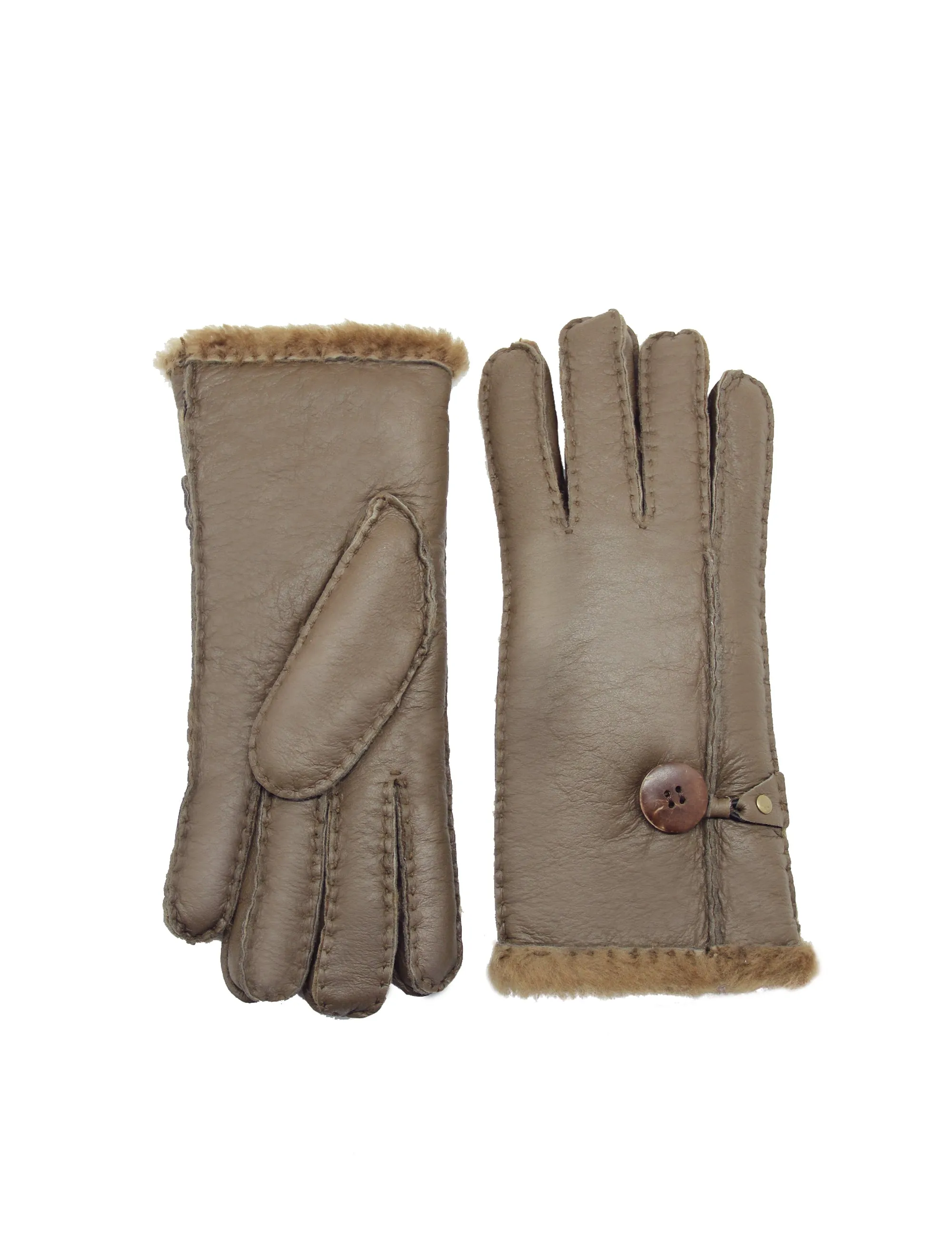 YISEVEN Women's Lambskin Shearling Leather Gloves