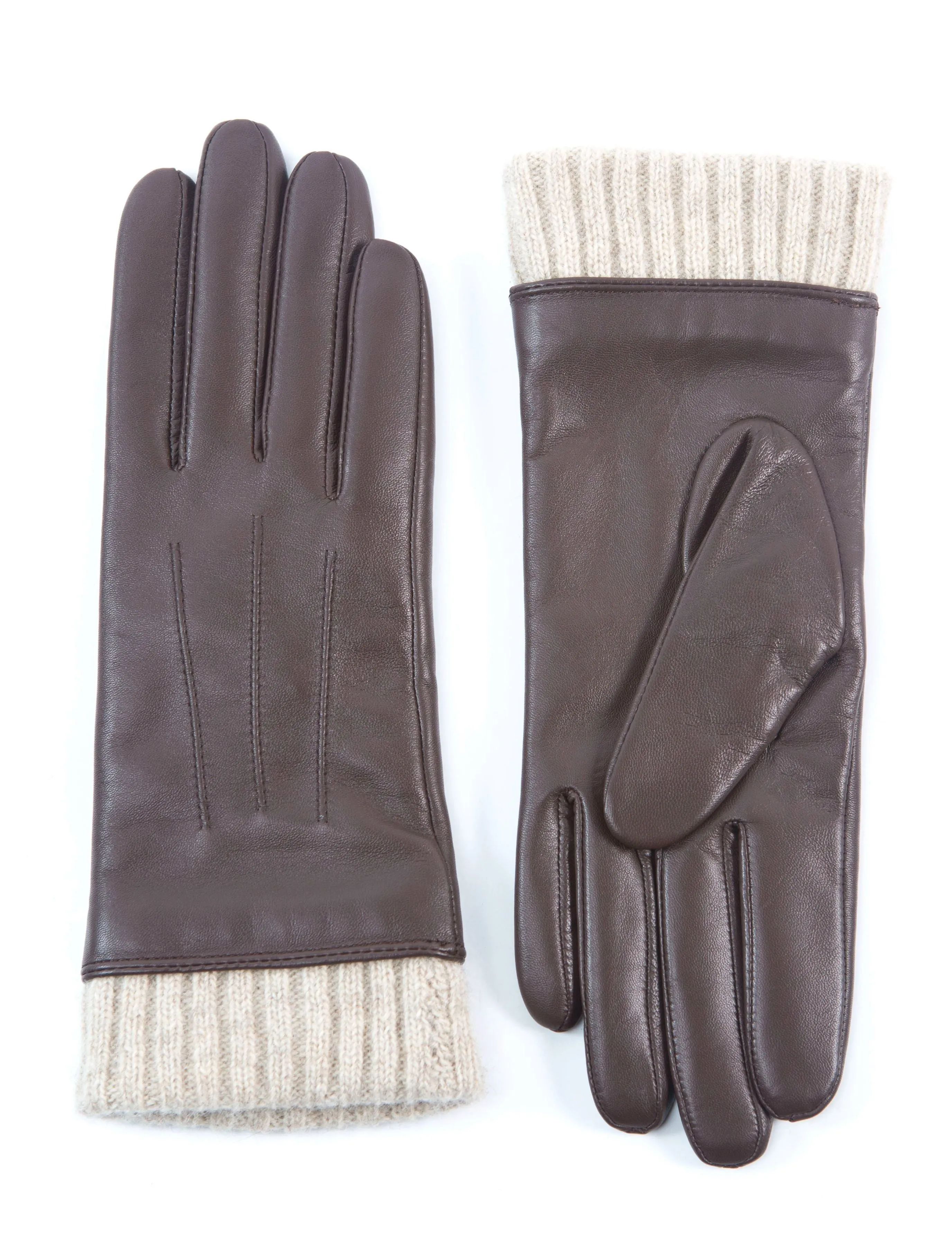 YISEVEN Women‘s  Sheepskin Leather  Long Gloves